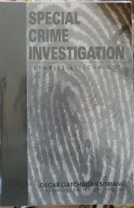 Special Crime Investigation Theories & Techniques