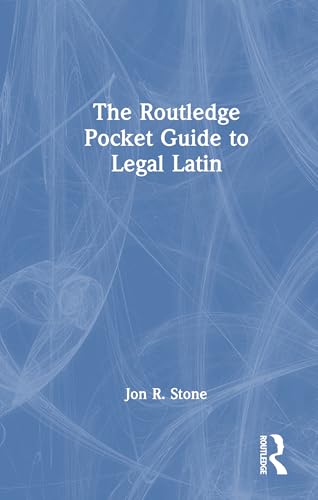 The Routledge Pocket Guide to Legal Latin – Book Cover