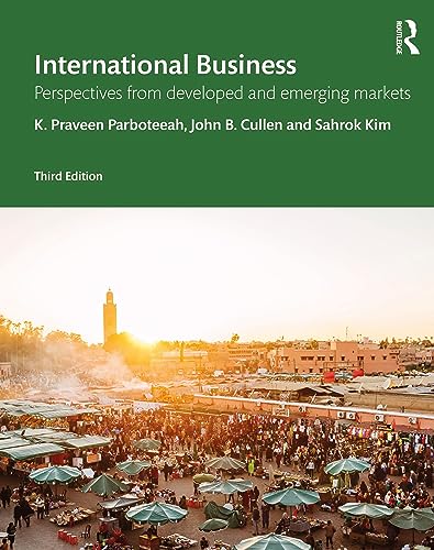 International Business: Perspectives from Developed and Emerging Markets