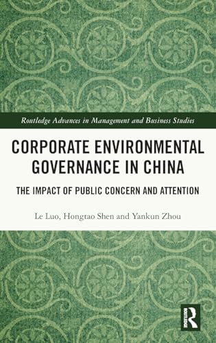 Corporate Environmental Governance in China – Book Cover