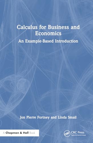 Calculus for Business and Economics – Book Cover